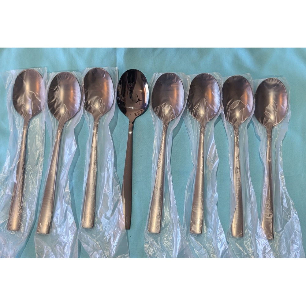 8‎ larger Black Spoons 7" x 1.5" New